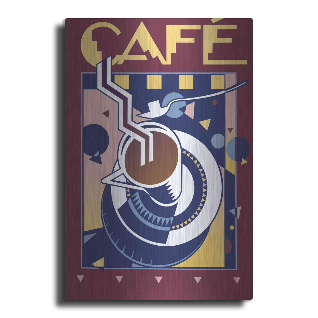 'Cafe' by David Chestnutt – Metal Wall Art