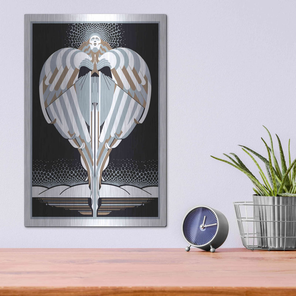 'Christmas Angel' by David Chestnutt – Metal Wall Art, 12x16 room view