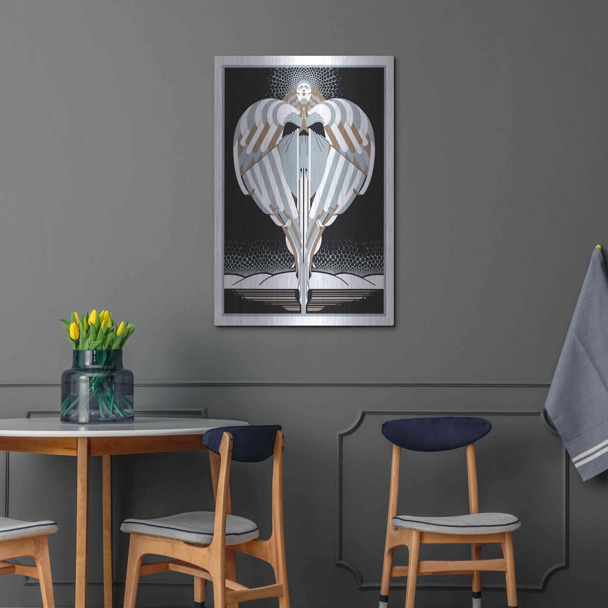 'Christmas Angel' by David Chestnutt – Metal Wall Art, 24x36 room view