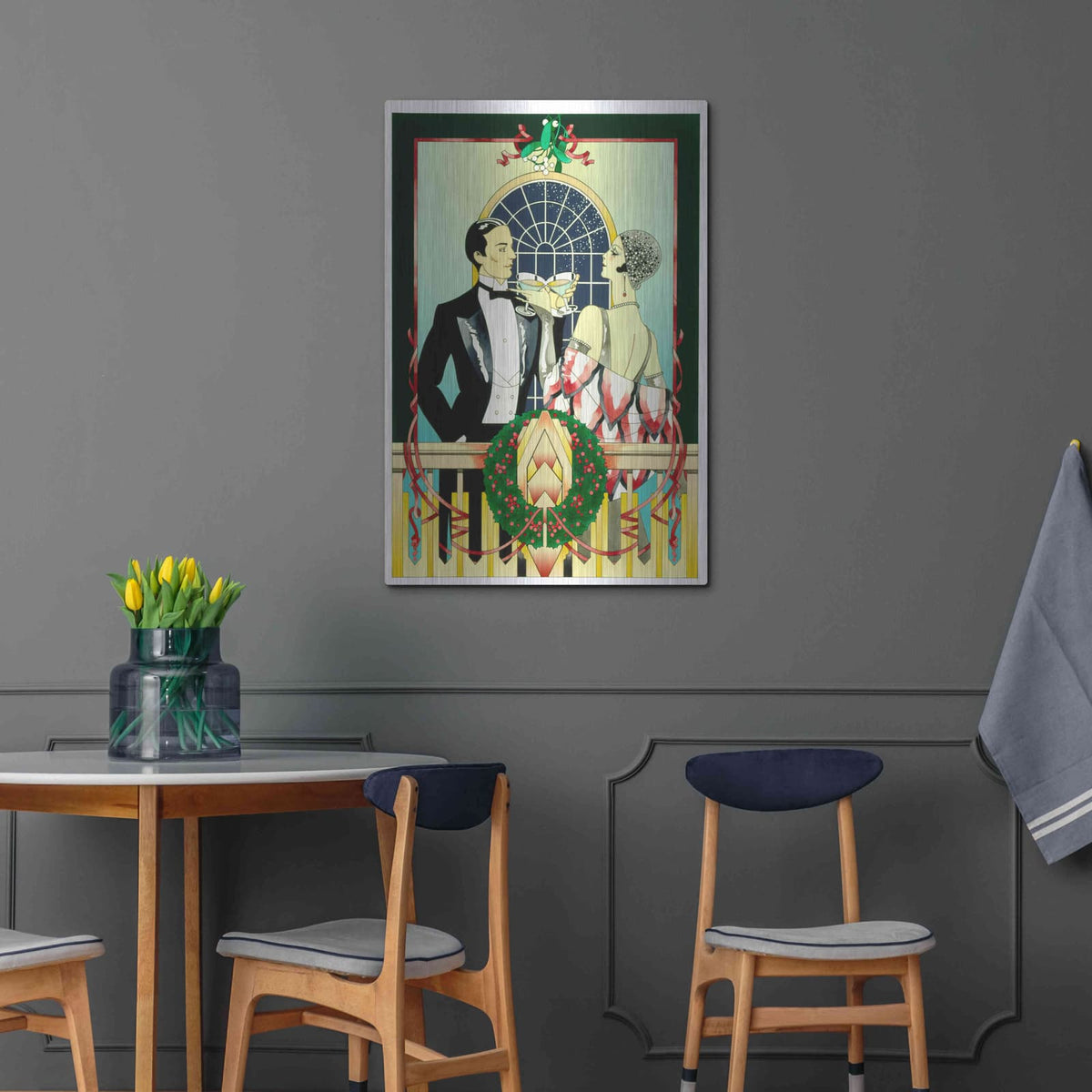 'Christmas Toast' by David Chestnutt – Metal Wall Art, 24x36 room view