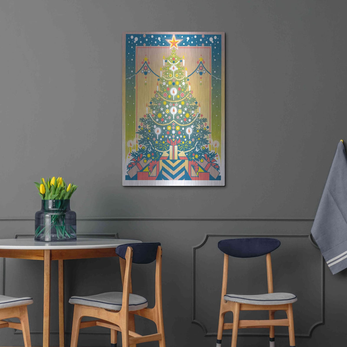 'Christmas Tree' by David Chestnutt – Metal Wall Art, 24x36 room view