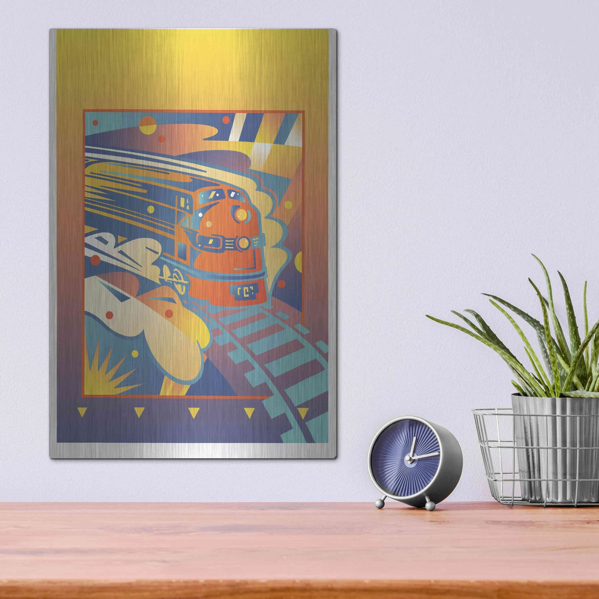 'Express' by David Chestnutt – Metal Wall Art, 12x16 room view