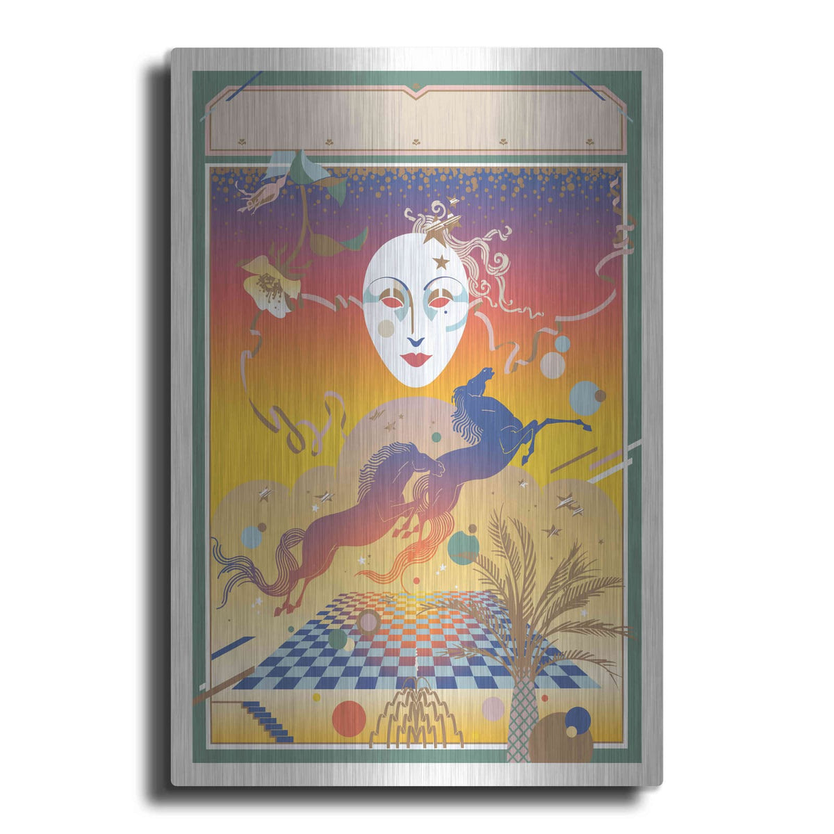 'Fantasy Mask' by David Chestnutt – Metal Wall Art
