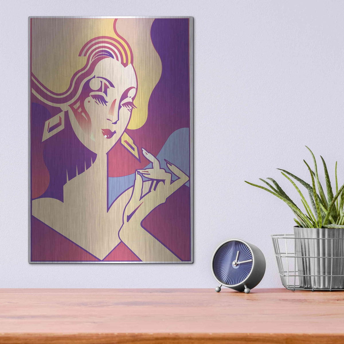 'Femme Fatale' by David Chestnutt – Metal Wall Art, 12x16 room view