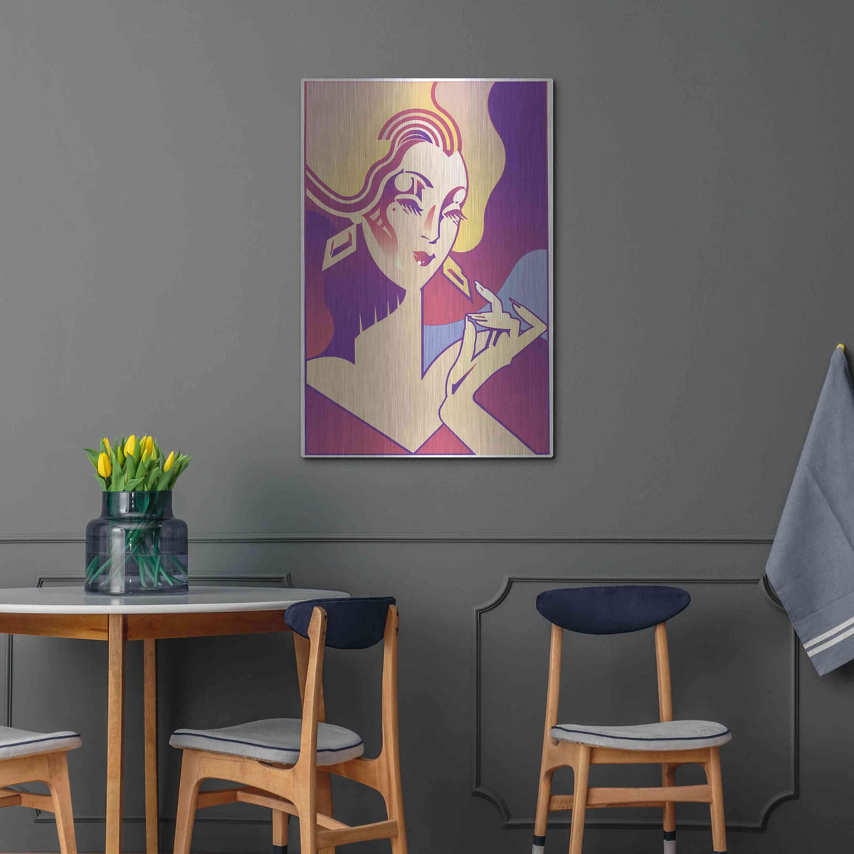 'Femme Fatale' by David Chestnutt – Metal Wall Art, 24x36 room view