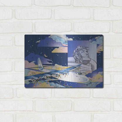 Luxe Metal Art 'Spruce Goose' by David Chestnutt, Metal Wall Art,16x12