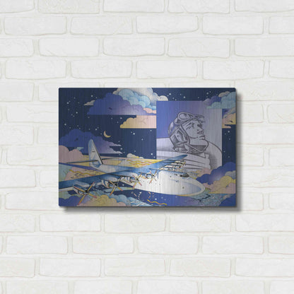 Luxe Metal Art 'Spruce Goose' by David Chestnutt, Metal Wall Art,24x16