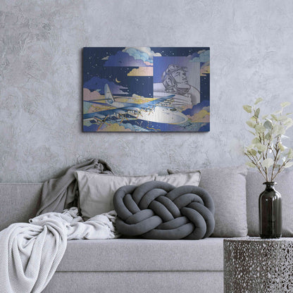 Luxe Metal Art 'Spruce Goose' by David Chestnutt, Metal Wall Art,36x24