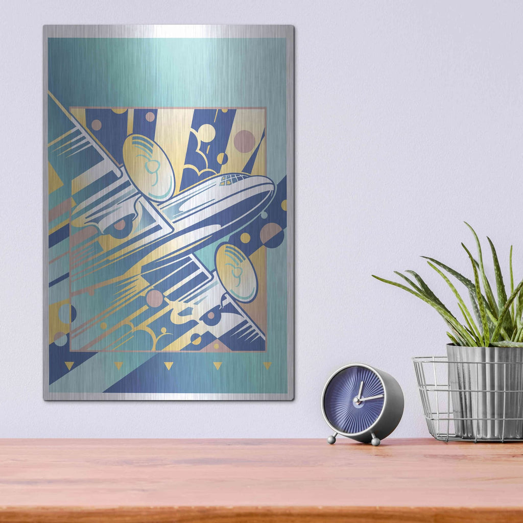 'Taking Off Blue' by David Chestnutt – Metal Wall Art, 12x16 room view