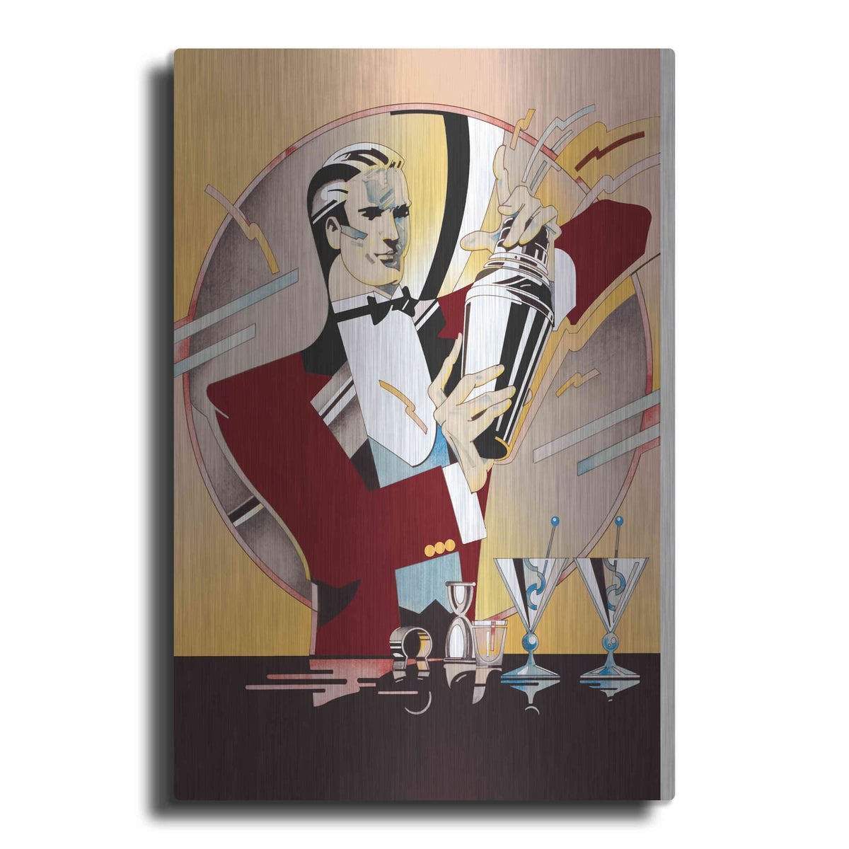 'Tending Bar' by David Chestnutt – Metal Wall Art