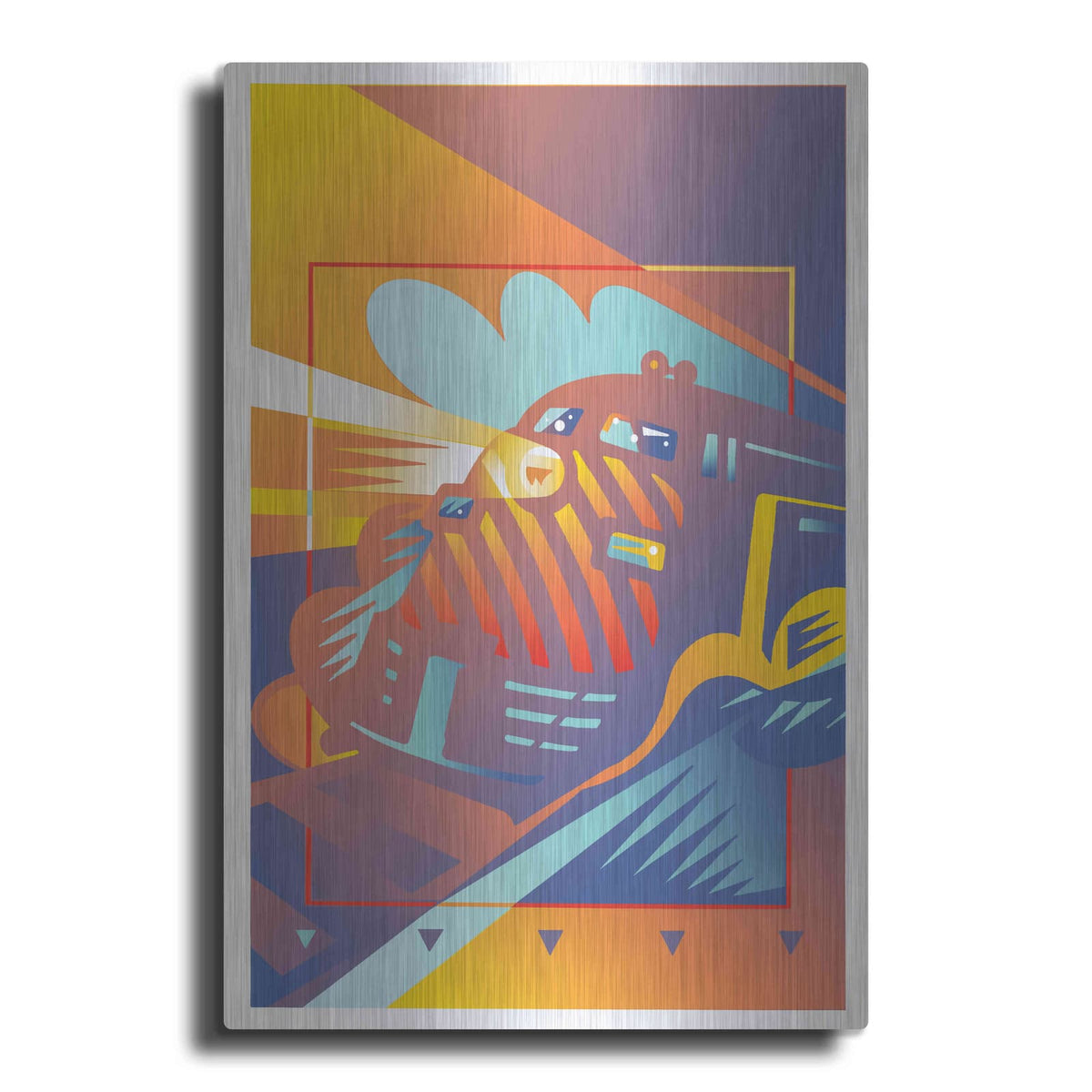'Train West' by David Chestnutt – Metal Wall Art