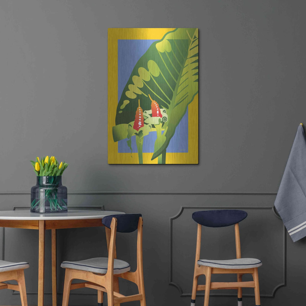 'Alocasia' by David Chestnutt – Metal Wall Art, 24x36 room view