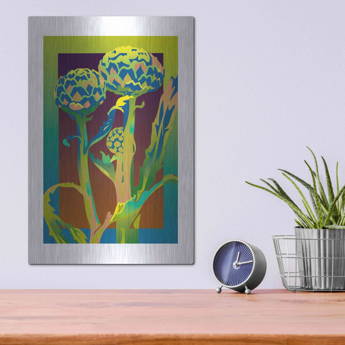 'Artichoke' by David Chestnutt – Metal Wall Art, 12x16 room view