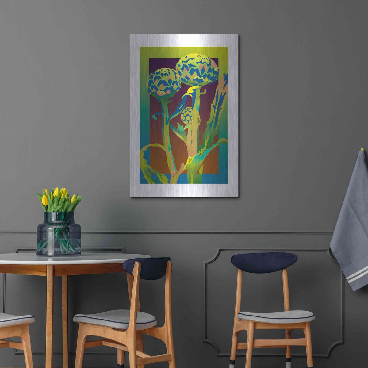 'Artichoke' by David Chestnutt – Metal Wall Art, 24x36 room view