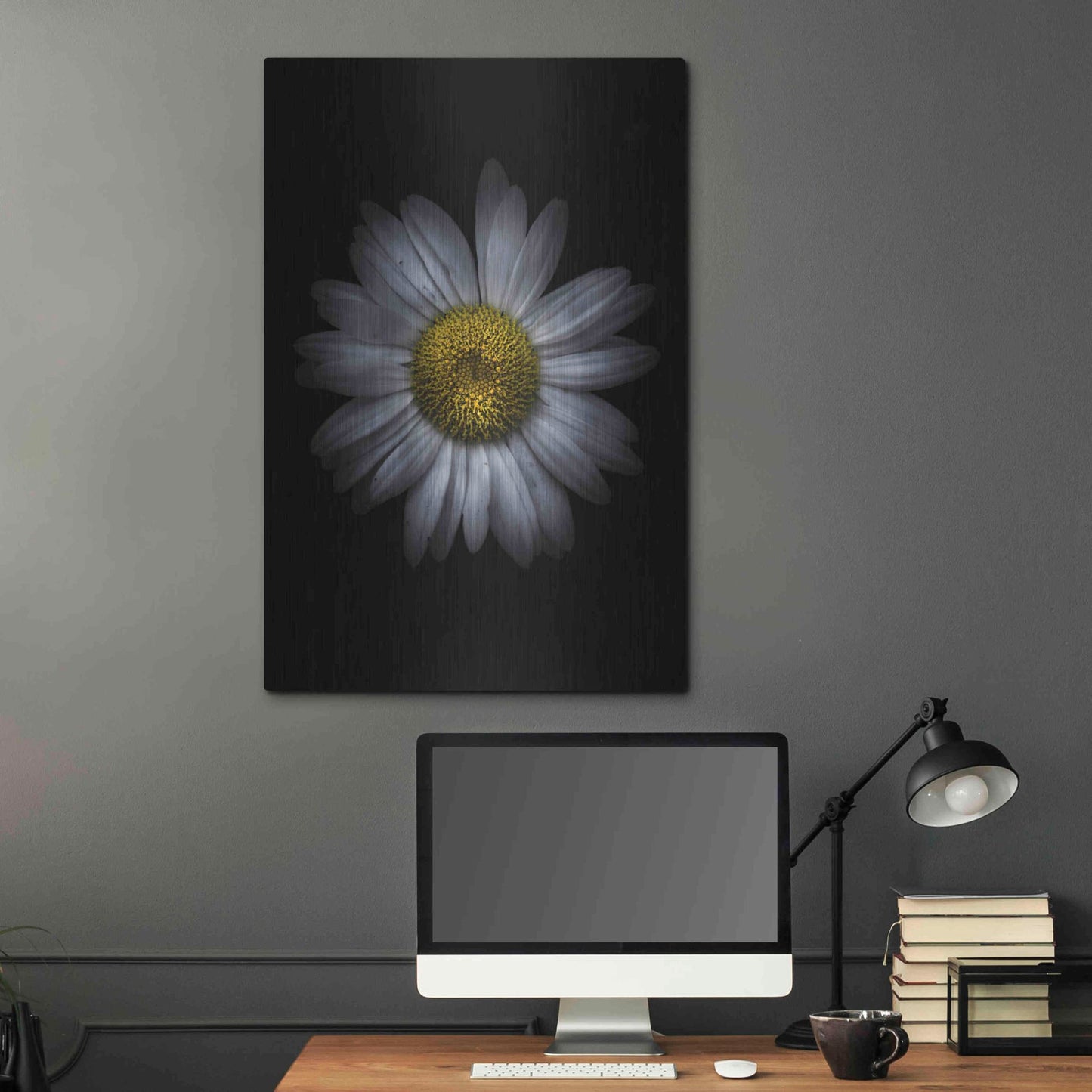 Luxe Metal Art 'Backyard Flowers 13 Color Version' by Brian Carson, Metal Wall Art,24x36