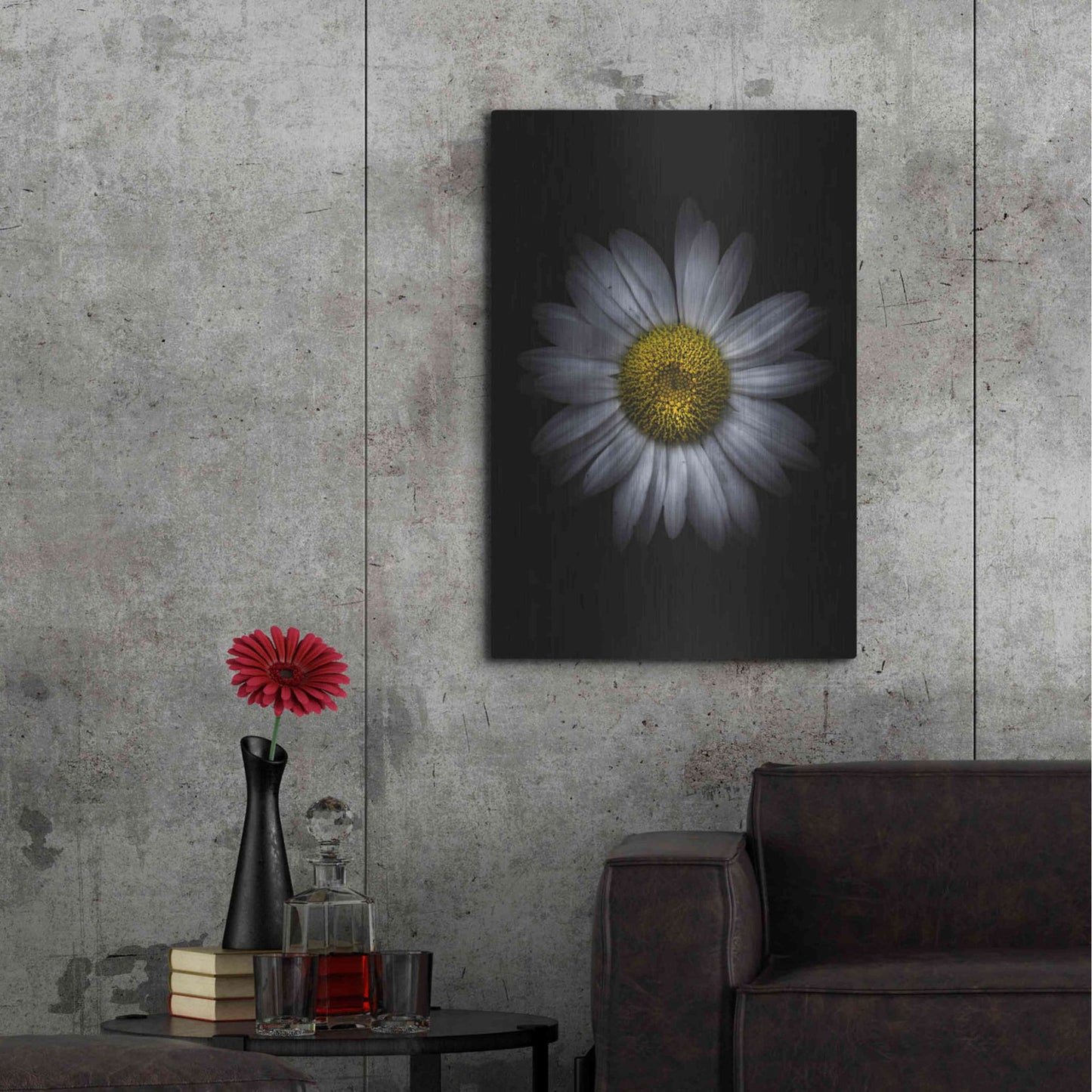 Luxe Metal Art 'Backyard Flowers 13 Color Version' by Brian Carson, Metal Wall Art,24x36