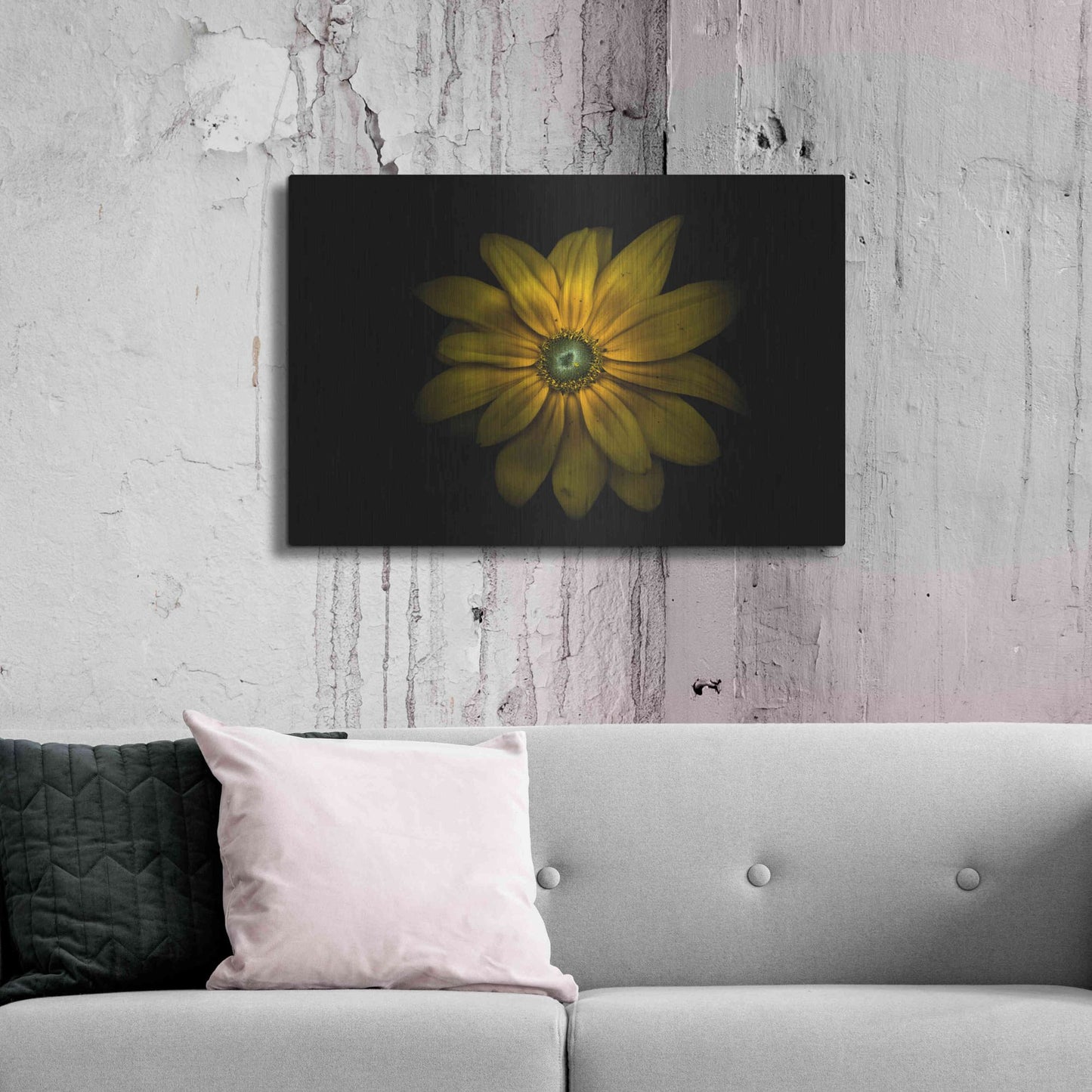 Luxe Metal Art 'Backyard Flowers 34 Color Version' by Brian Carson, Metal Wall Art,36x24