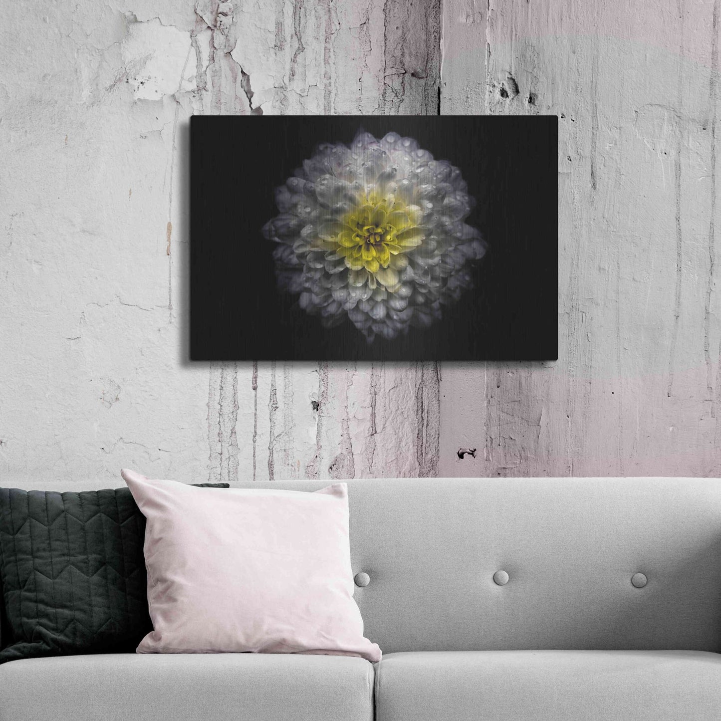 Luxe Metal Art 'Backyard Flowers 46 Color Version' by Brian Carson, Metal Wall Art,36x24