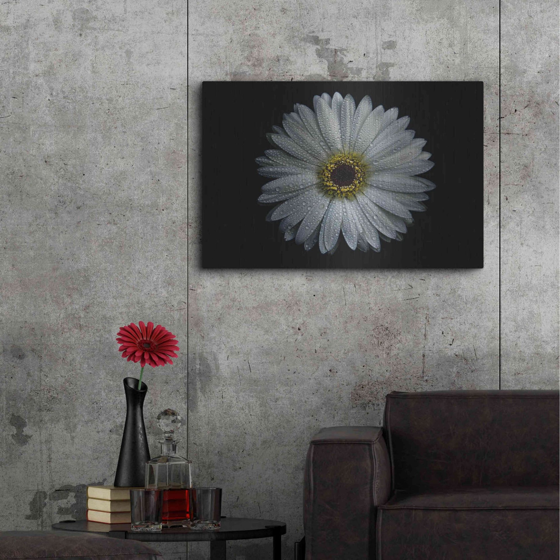 Luxe Metal Art 'Backyard Flowers 71 Color Version' by Brian Carson, Metal Wall Art,36x24