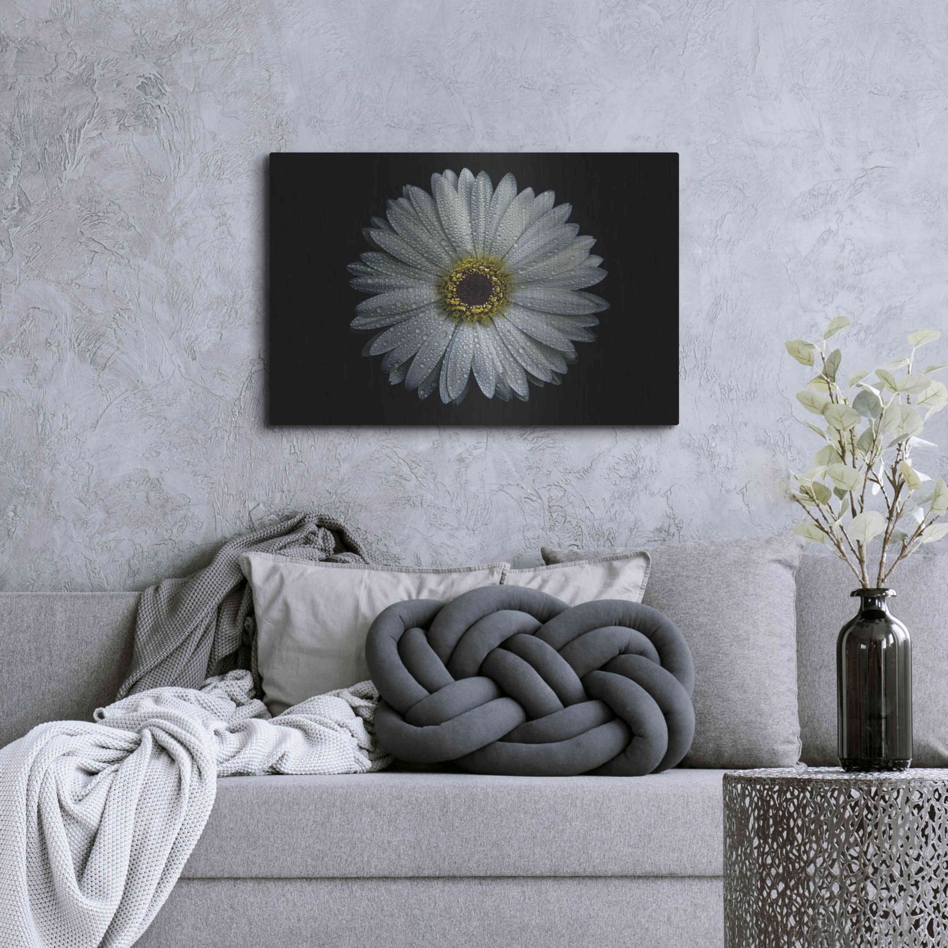 Luxe Metal Art 'Backyard Flowers 71 Color Version' by Brian Carson, Metal Wall Art,36x24