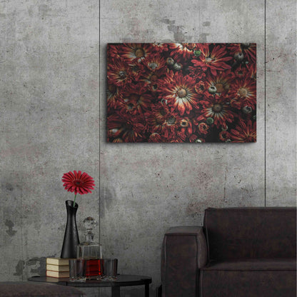 Luxe Metal Art 'Backyard Flowers 88 Color Version' by Brian Carson, Metal Wall Art,36x24