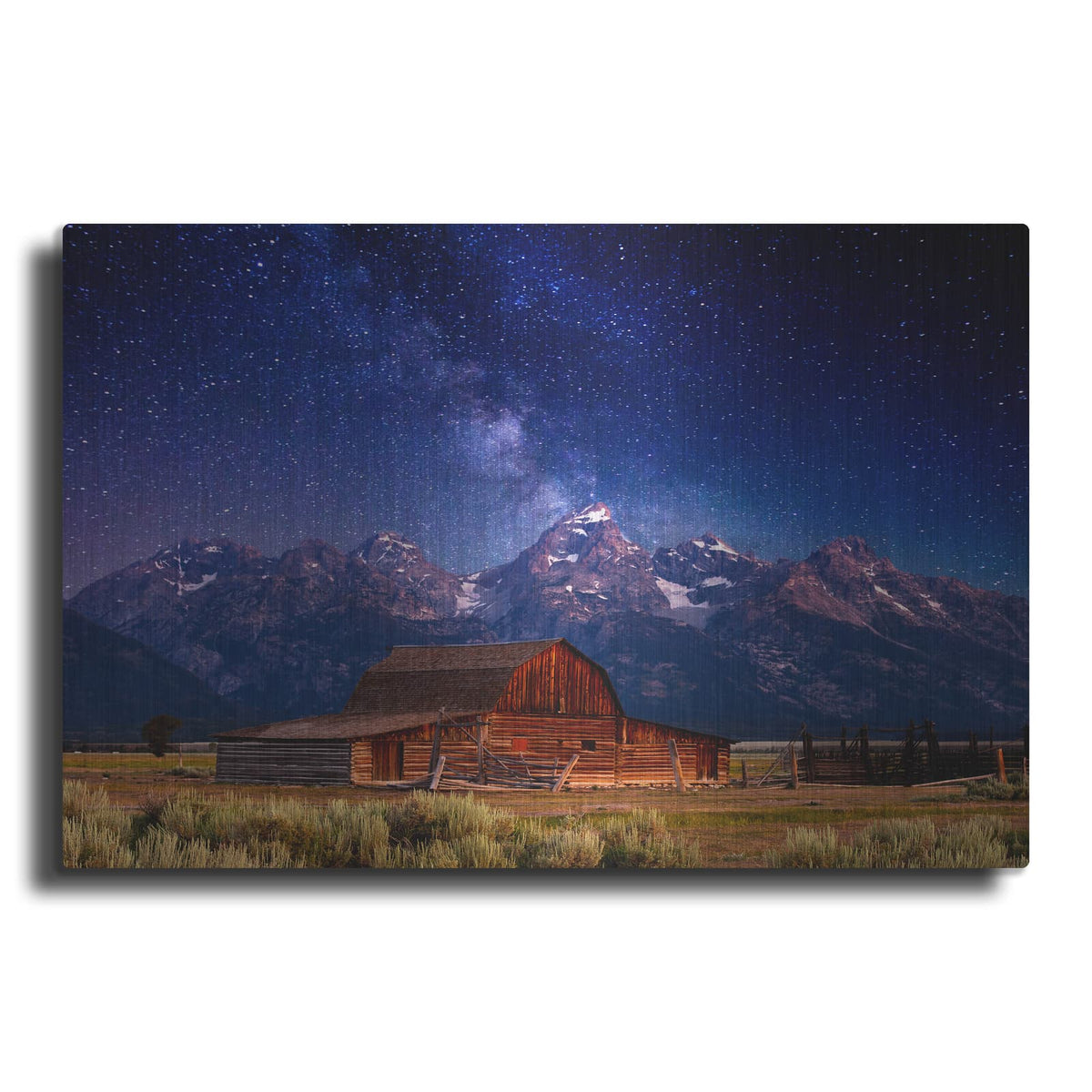 'Teton Nights' by Darren White – Metal Wall Art