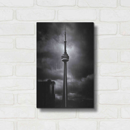 Luxe Metal Art 'CN Tower Toronto Canada No 6' by Brian Carson, Metal Wall Art,12x16