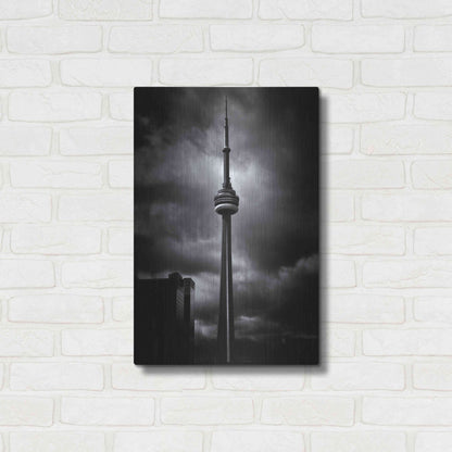 Luxe Metal Art 'CN Tower Toronto Canada No 6' by Brian Carson, Metal Wall Art,16x24