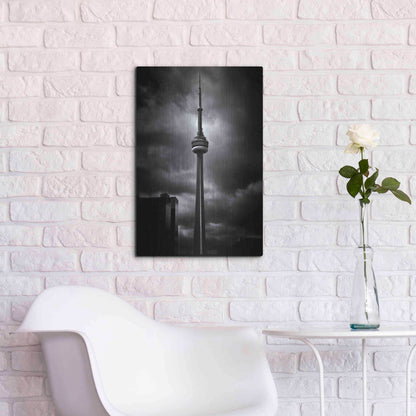 Luxe Metal Art 'CN Tower Toronto Canada No 6' by Brian Carson, Metal Wall Art,16x24