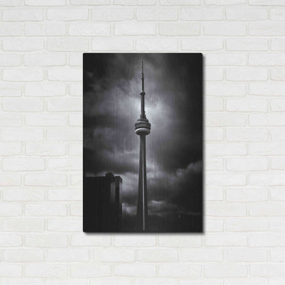 Luxe Metal Art 'CN Tower Toronto Canada No 6' by Brian Carson, Metal Wall Art,24x36