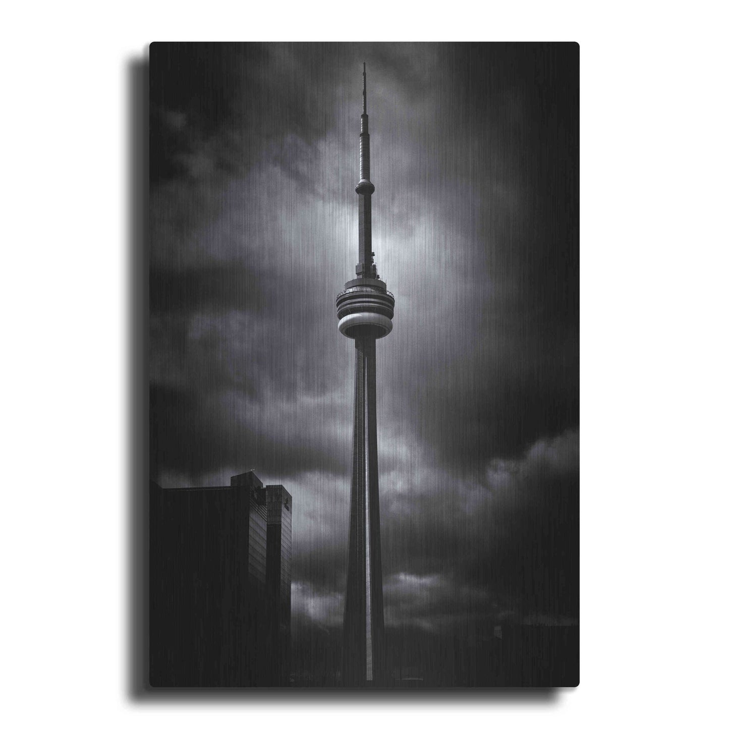 Luxe Metal Art 'CN Tower Toronto Canada No 6' by Brian Carson, Metal Wall Art