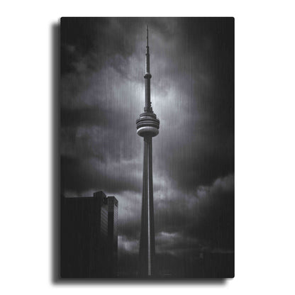 Luxe Metal Art 'CN Tower Toronto Canada No 6' by Brian Carson, Metal Wall Art