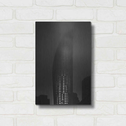 Luxe Metal Art 'Downtown Fogfest No 19' by Brian Carson, Metal Wall Art,12x16