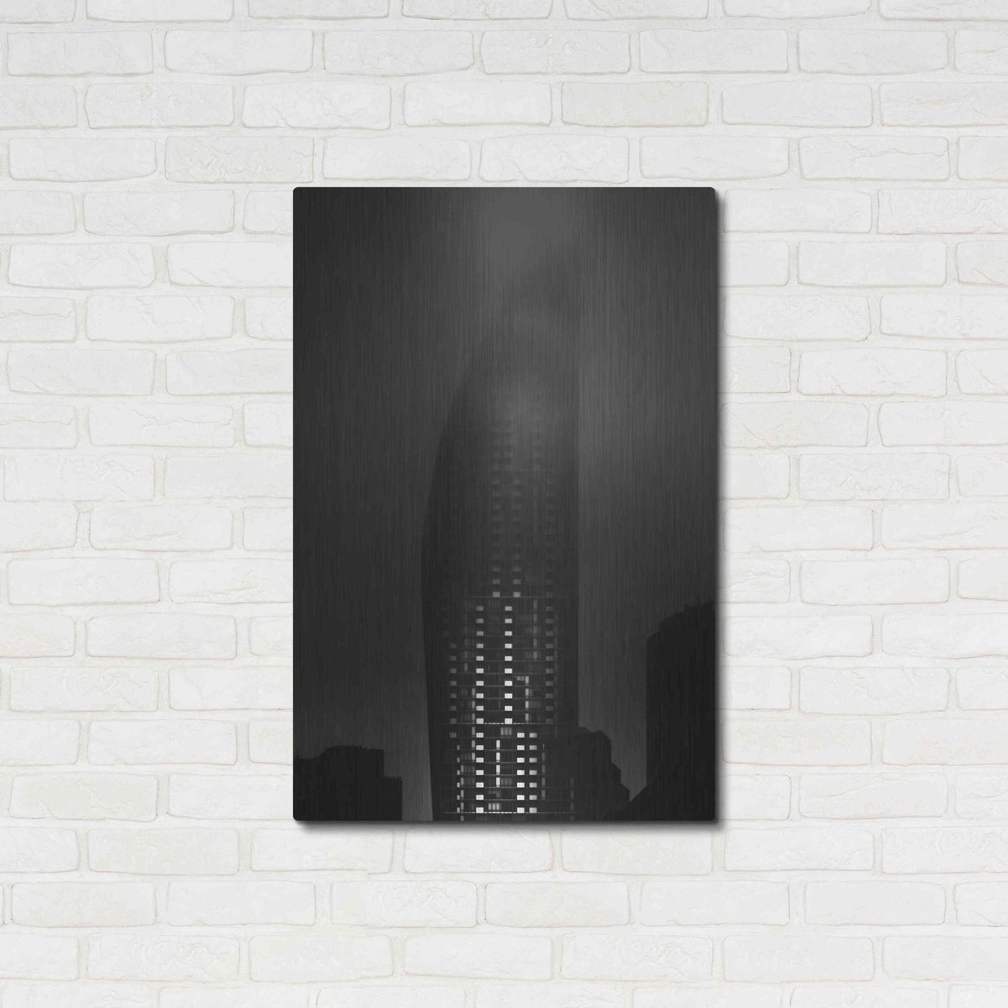 Luxe Metal Art 'Downtown Fogfest No 19' by Brian Carson, Metal Wall Art,24x36