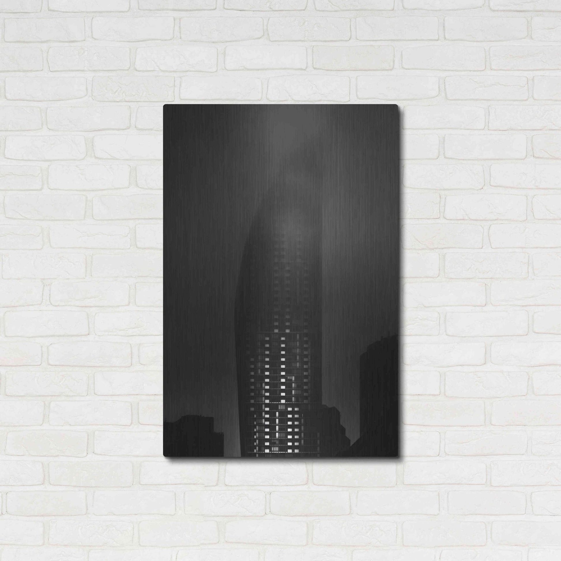 Luxe Metal Art 'Downtown Fogfest No 19' by Brian Carson, Metal Wall Art,24x36