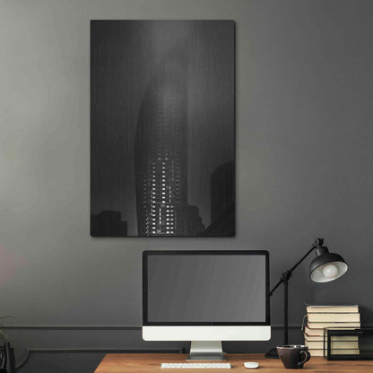 Luxe Metal Art 'Downtown Fogfest No 19' by Brian Carson, Metal Wall Art,24x36