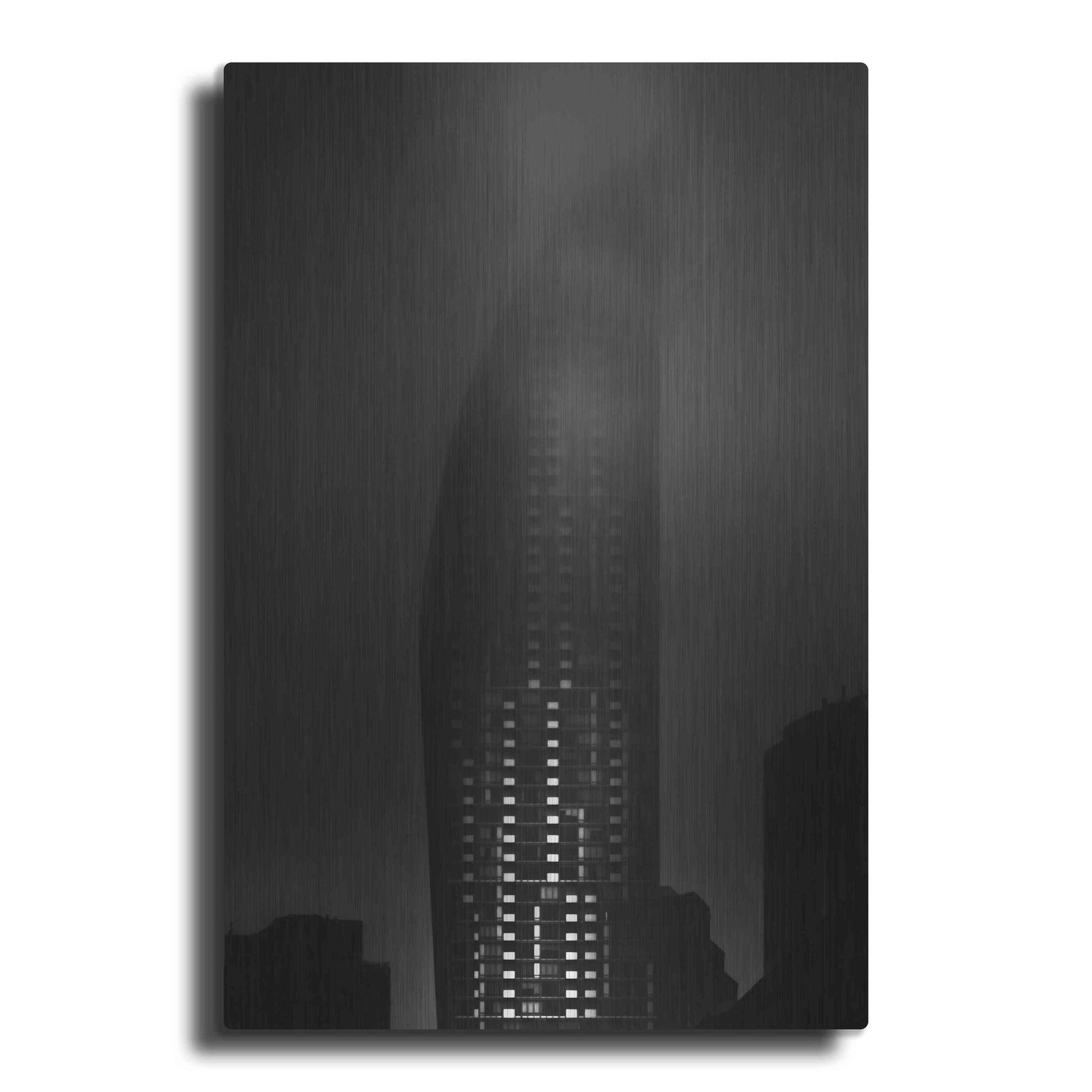 Luxe Metal Art 'Downtown Fogfest No 19' by Brian Carson, Metal Wall Art