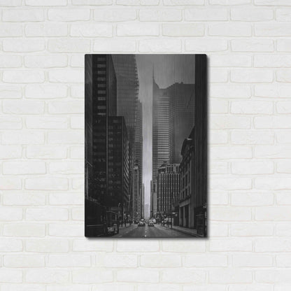 Luxe Metal Art 'Downtown Fogfest No 25' by Brian Carson, Metal Wall Art,24x36