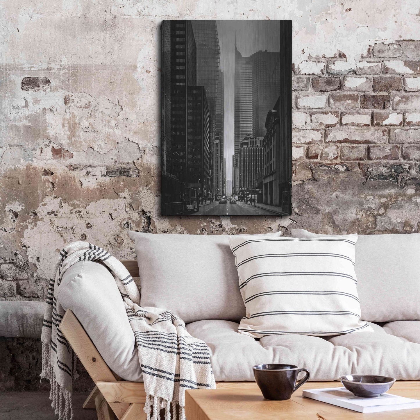 Luxe Metal Art 'Downtown Fogfest No 25' by Brian Carson, Metal Wall Art,24x36