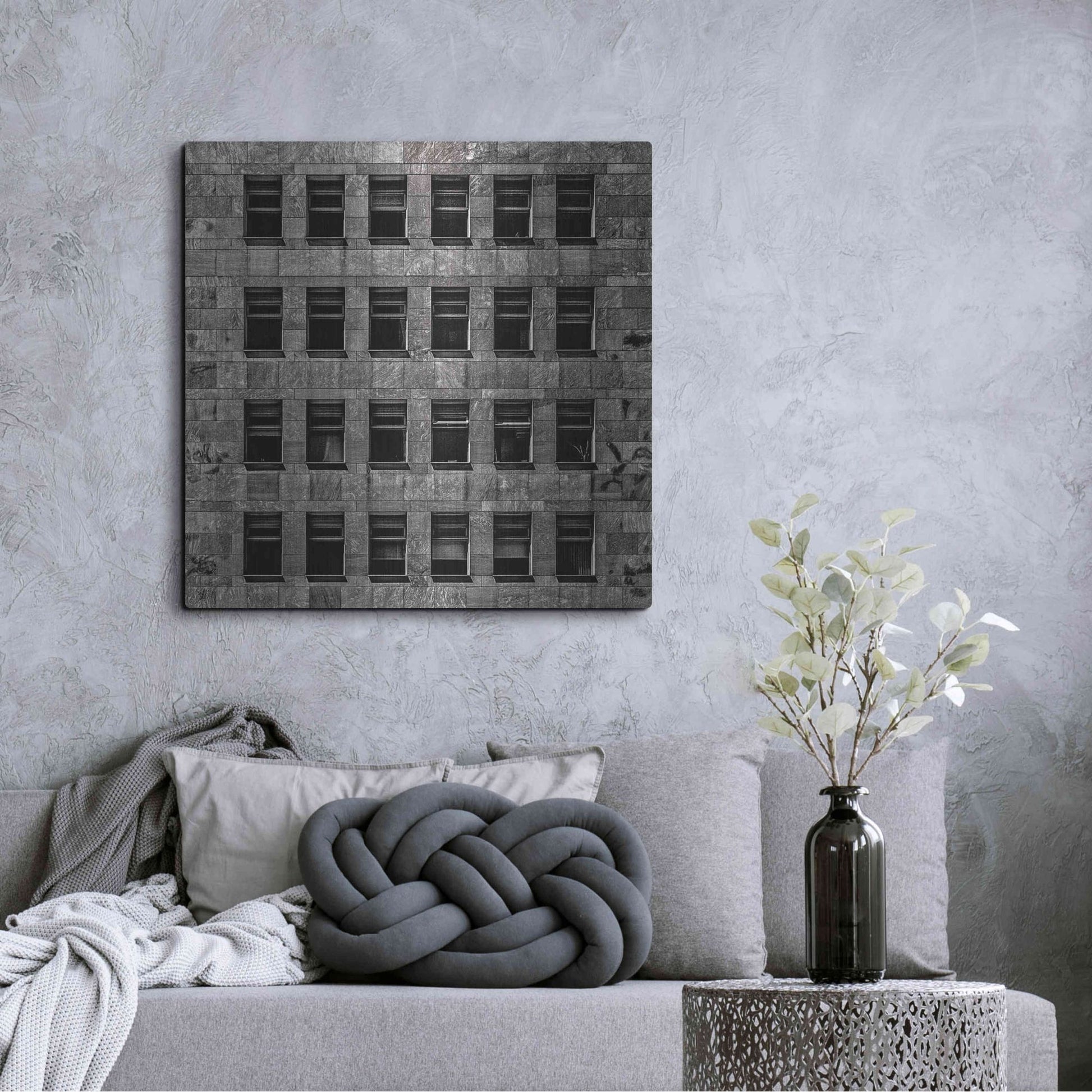 Luxe Metal Art 'Geometry No 12' by Brian Carson, Metal Wall Art,36x36