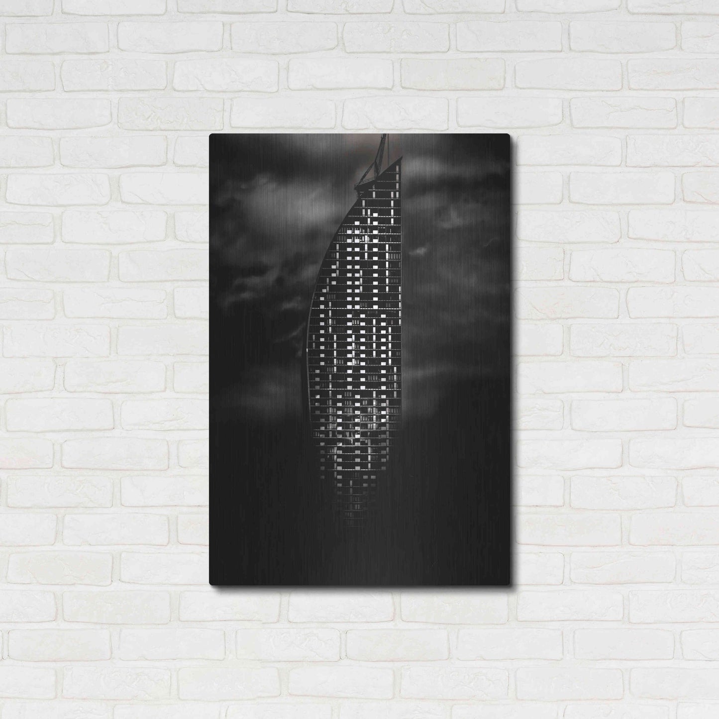 Luxe Metal Art 'L Tower No 3' by Brian Carson, Metal Wall Art,24x36