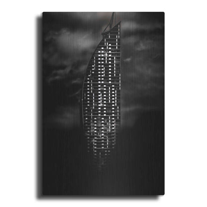 Luxe Metal Art 'L Tower No 3' by Brian Carson, Metal Wall Art