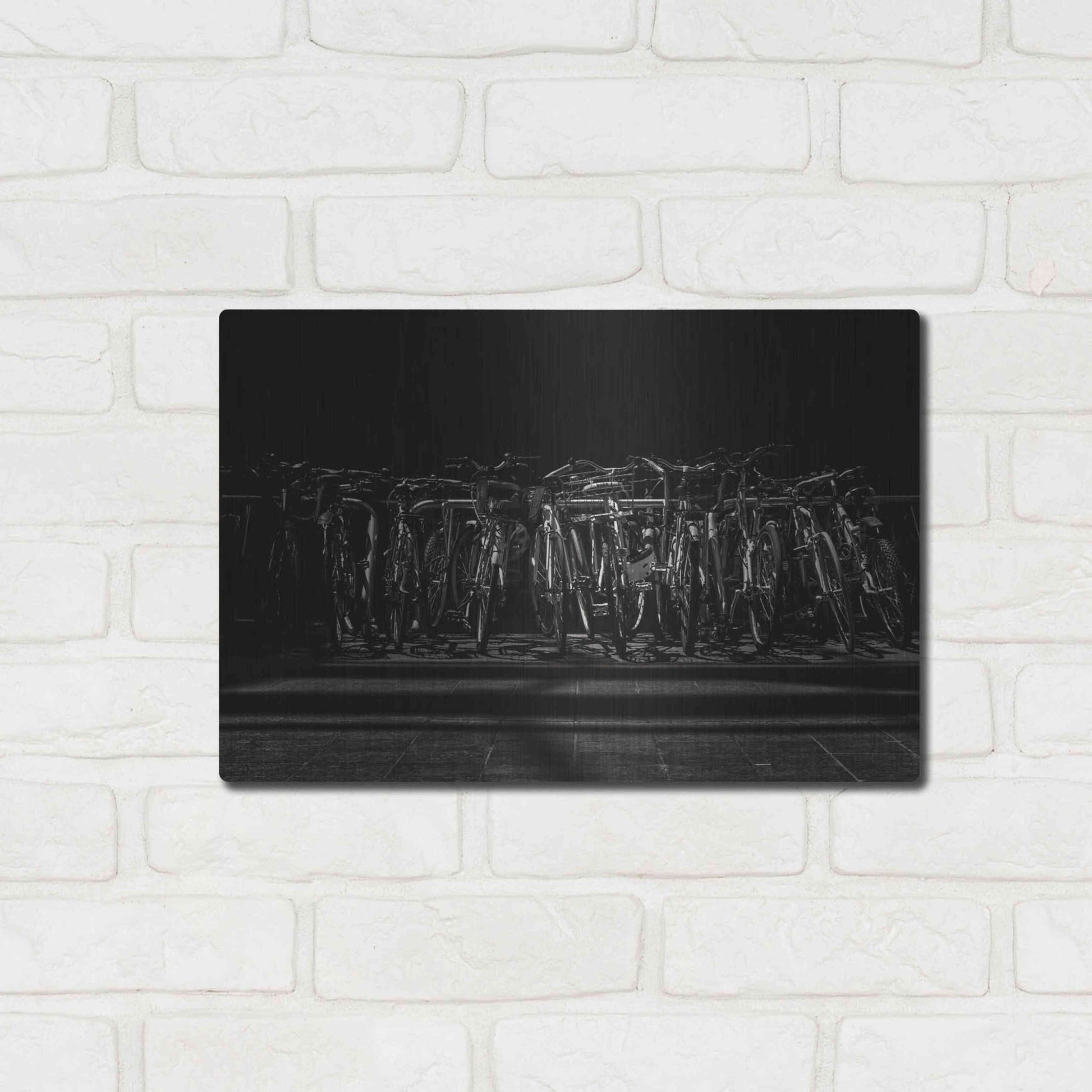 Luxe Metal Art 'Morning Commute No 1' by Brian Carson, Metal Wall Art,16x12