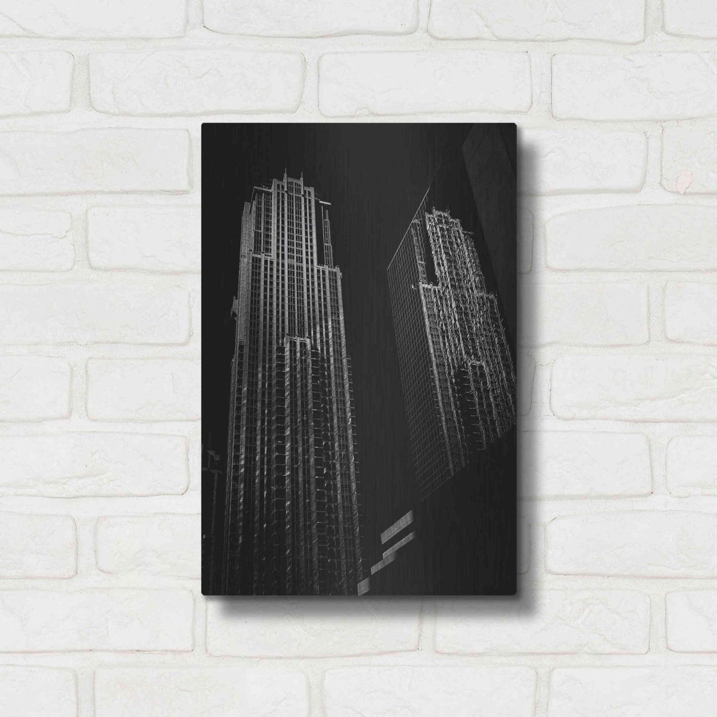 Luxe Metal Art 'No 763 Bay St 1' by Brian Carson, Metal Wall Art,12x16