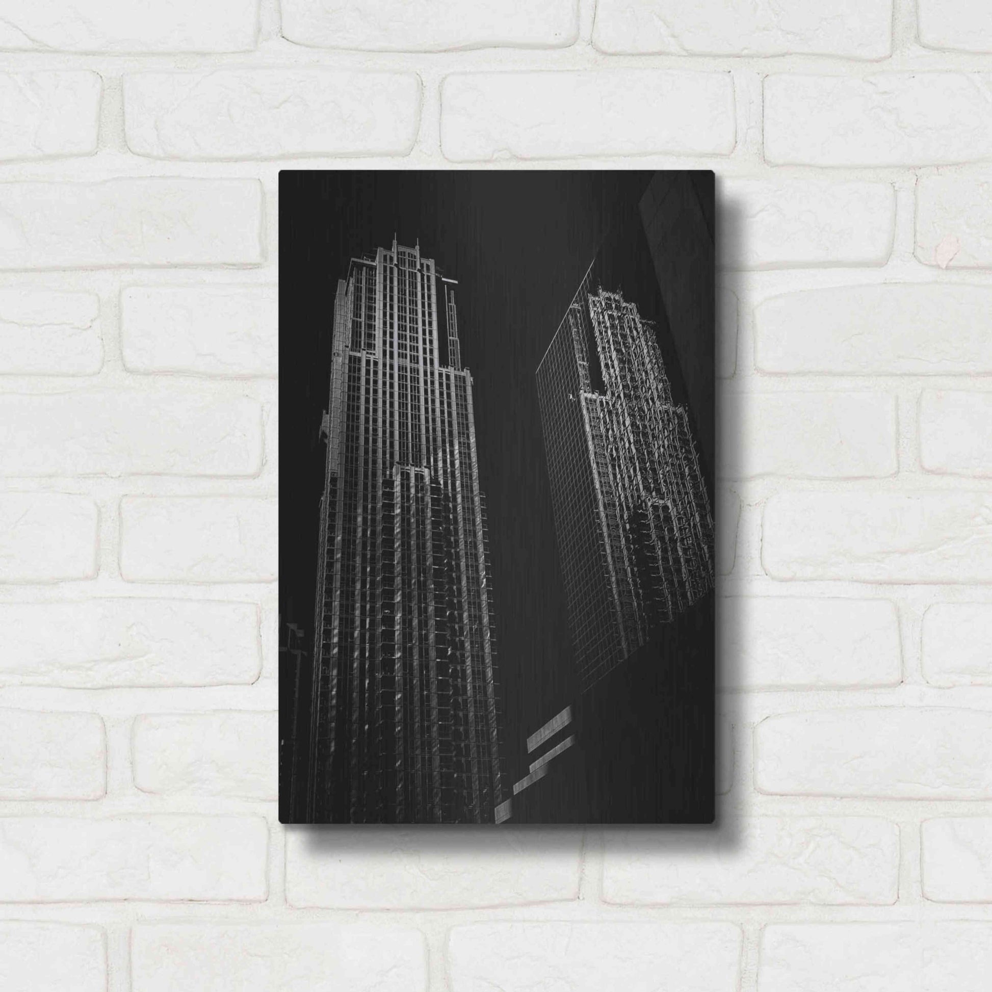 Luxe Metal Art 'No 763 Bay St 1' by Brian Carson, Metal Wall Art,12x16