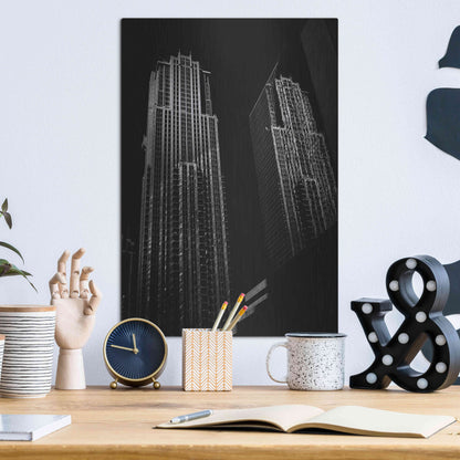 Luxe Metal Art 'No 763 Bay St 1' by Brian Carson, Metal Wall Art,12x16