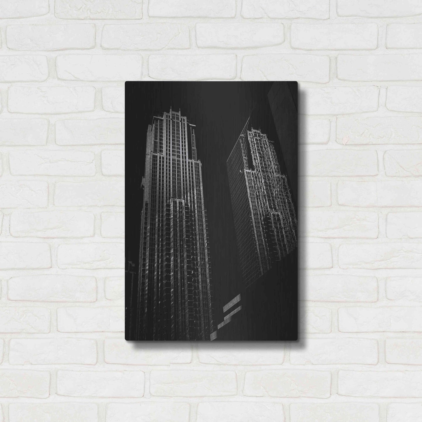 Luxe Metal Art 'No 763 Bay St 1' by Brian Carson, Metal Wall Art,16x24