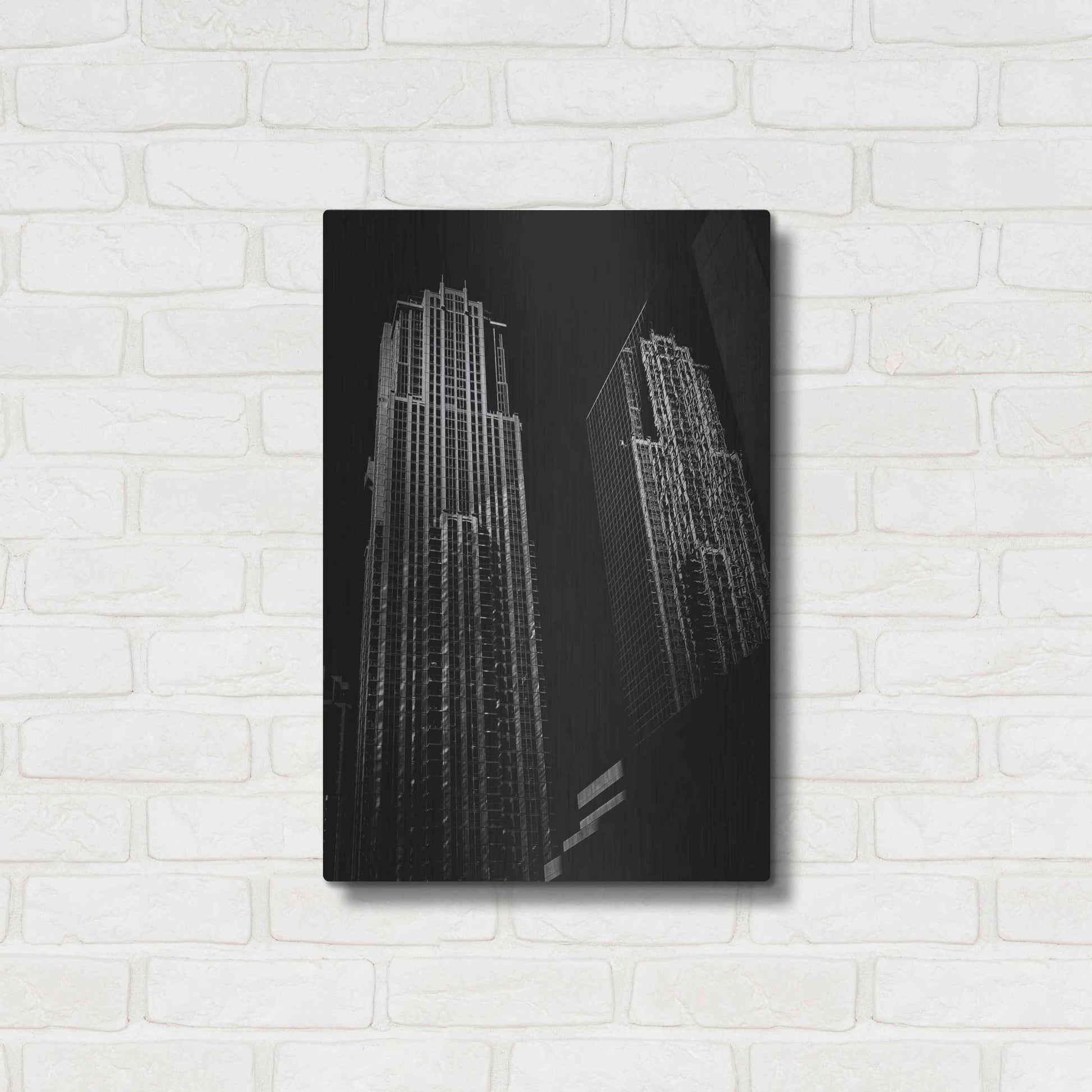 Luxe Metal Art 'No 763 Bay St 1' by Brian Carson, Metal Wall Art,16x24