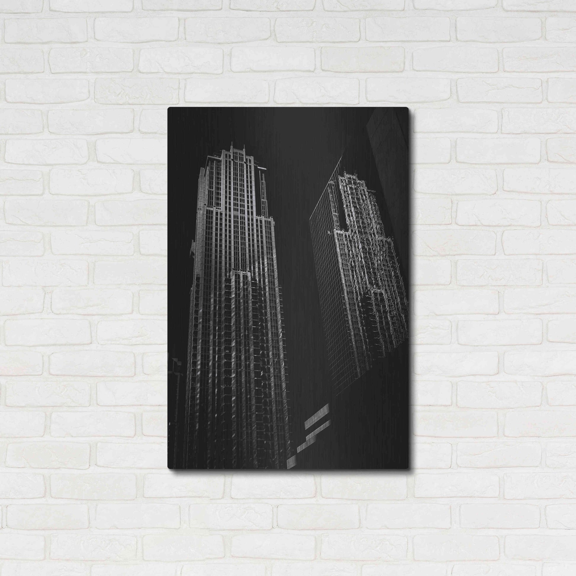 Luxe Metal Art 'No 763 Bay St 1' by Brian Carson, Metal Wall Art,24x36