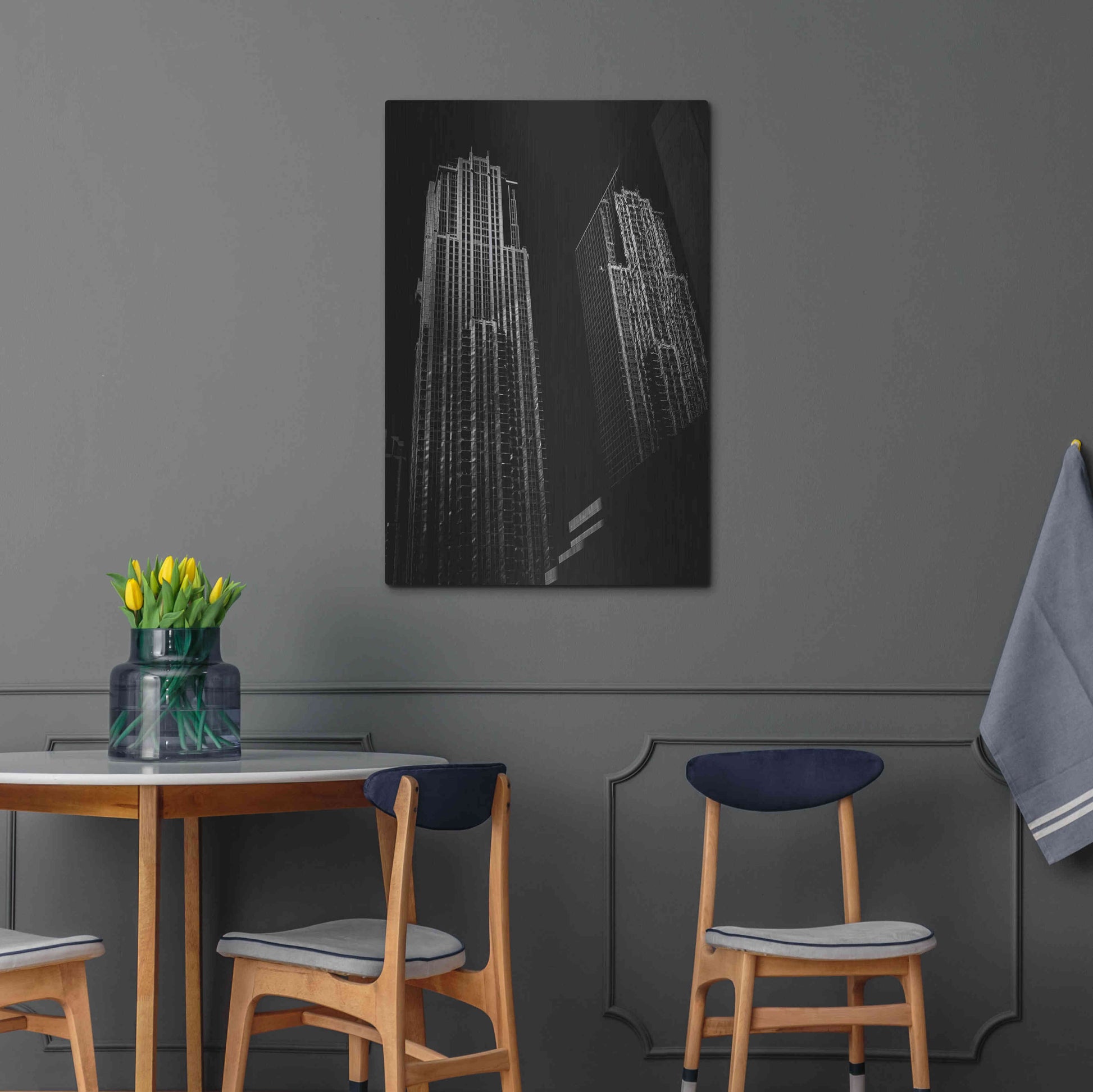 Luxe Metal Art 'No 763 Bay St 1' by Brian Carson, Metal Wall Art,24x36